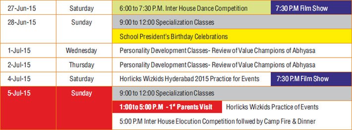 Academic Year Calendar 2015 - 2016